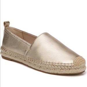 Sam Edelman gold espadrilles
